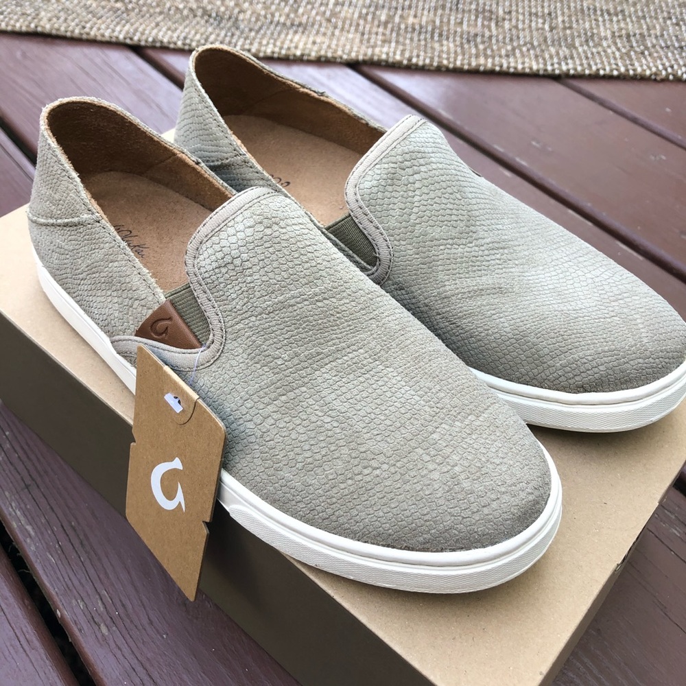 😍 OLUKAI 😍 PEHUEA LEATHER/SUEDE CLAY SNEAKERS